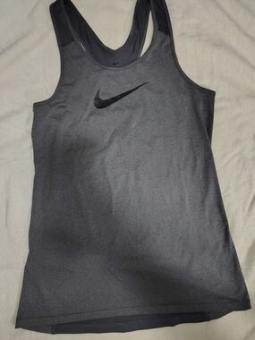 Nike Women’s Charcoal/Black Performance Racerback Tank